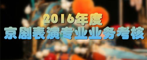 中国老骚逼操逼视频国家京剧院2016年度京剧表演专业业务考...